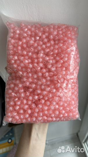 Акриловые бусины 500гр 10 мм