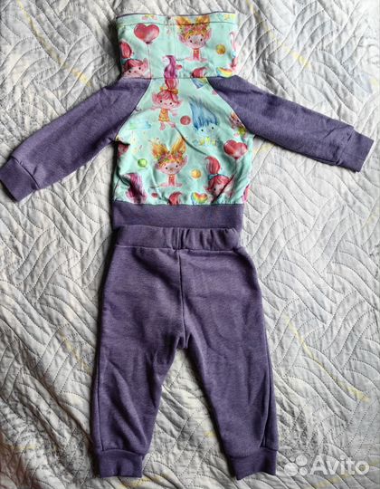 Костюм из футера трехнитка Тролли