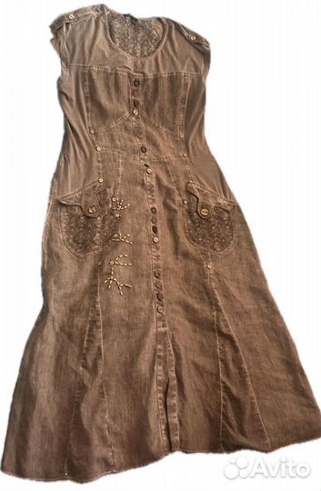 Платье льняное 50 52