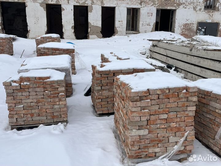 Кирпич красный бу