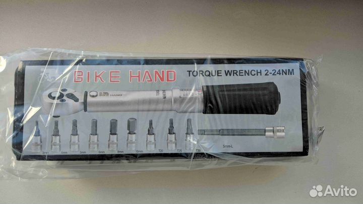 Динамометрический ключ Bikehand с набором головок