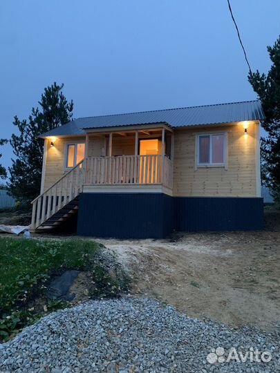 Каркасный дом 6 на 9 с крыльцом