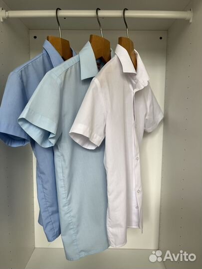 Рубашка школьная для мальчика 128-134-140