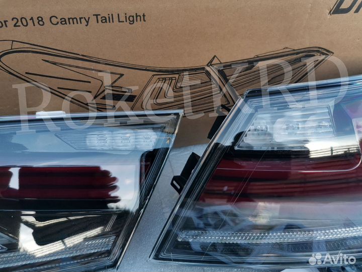 Задние фонари Toyota Camry 70 Дымчатые