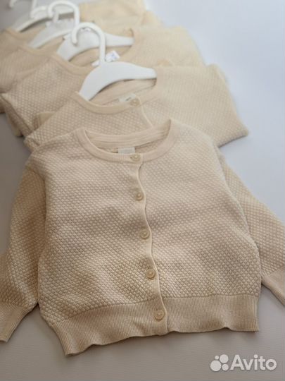 Кардиган для девочки hm 74,80,92