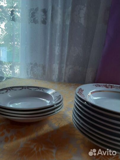 Тарелки суповые ссср,ложки,вилки