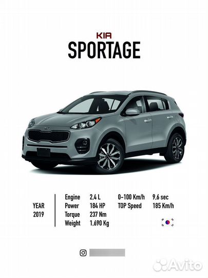 Постер на стену интерьерный KIA Sportage