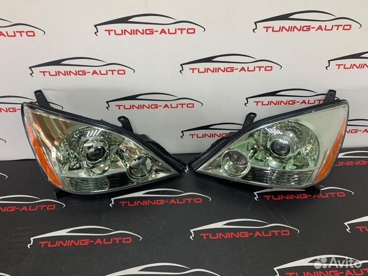 Фары Lexus GX470 Зеленые штатные