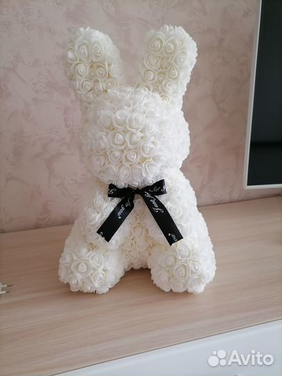 Мишка из роз 40 см