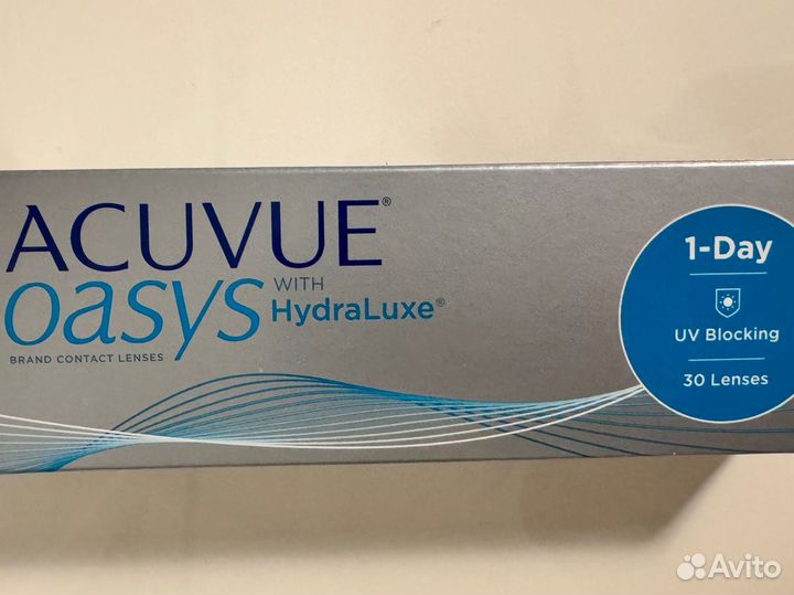 Линзы acuvue oasys -1,25 ежеднев. полная коробка