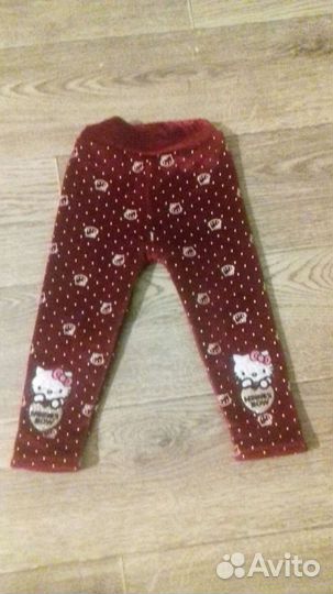 Лосины на девочку теплые. почти новые Длинна 41 см