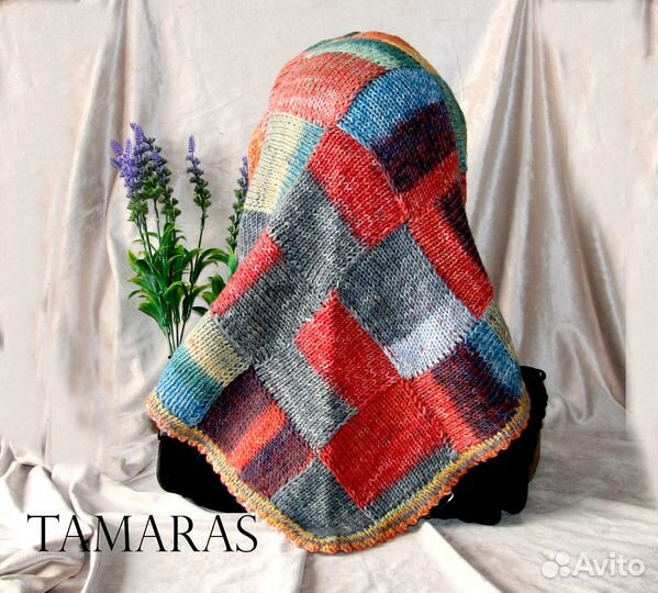 Комплект шапочка и бактус (косынка)