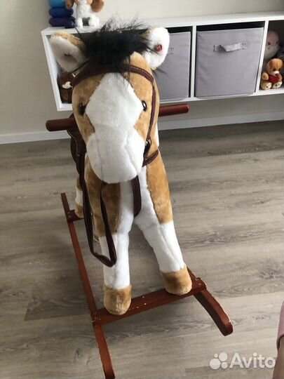 Лошадка качалка деревянная