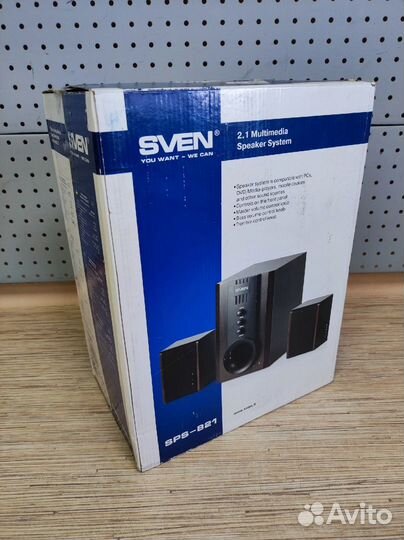 Актив.колонки 2.1 Sven SPS-821 40Вт, MDF, Black