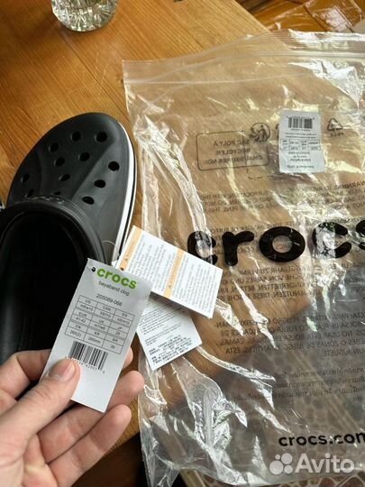 Crocs сабо черные (много размеров)