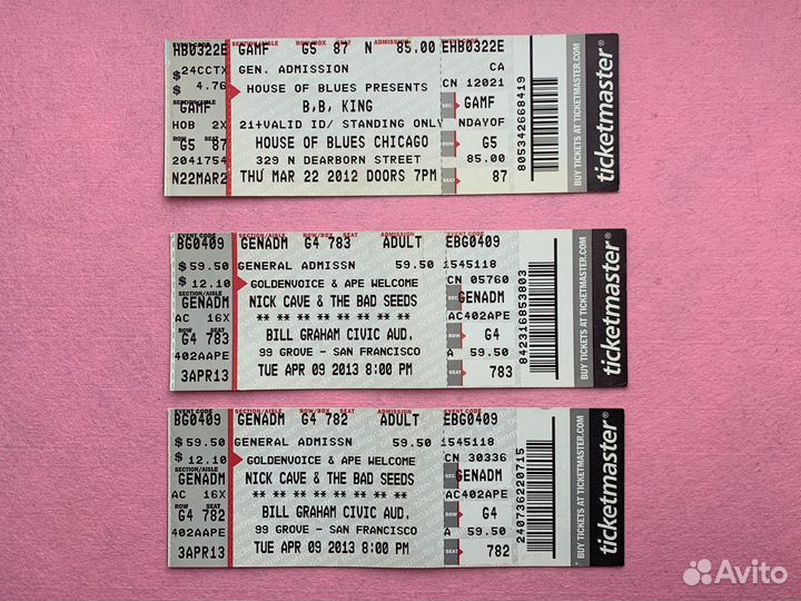 Билеты на Nick Cave & The Bad Seeds B. B. King