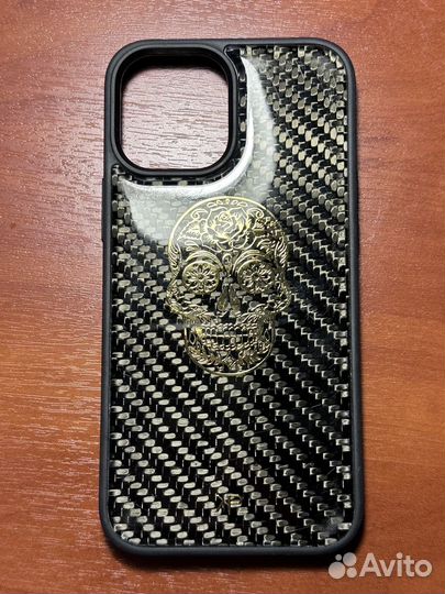 Карбоновый чехол на iPhone 13 pro max