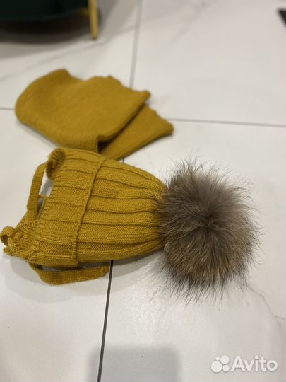 Шапка и снуд детский