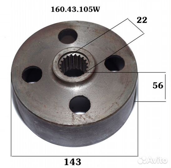 Барабан тормозной Jinma