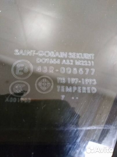 Стекло двери задней левой форточка Mazda Mazda 3 B