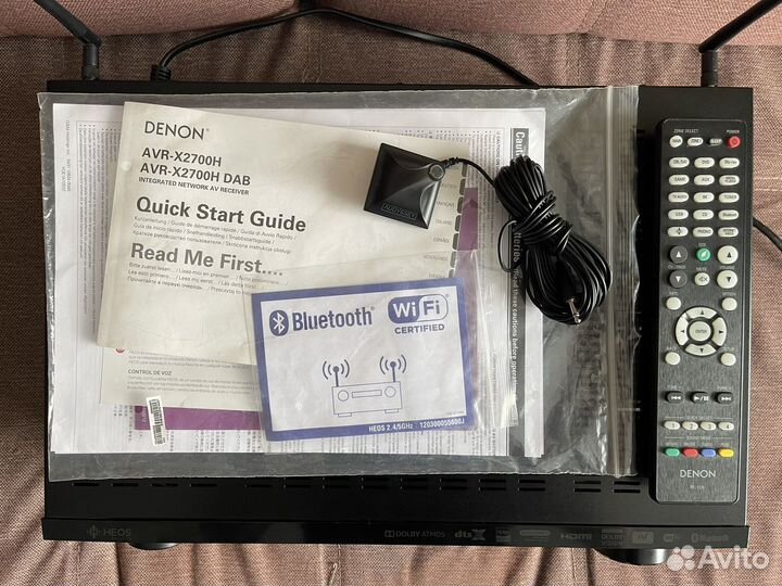 Ресивер denon avr-x2700h(Atmos,heos,8k,dts x)