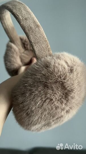 Меховые наушники