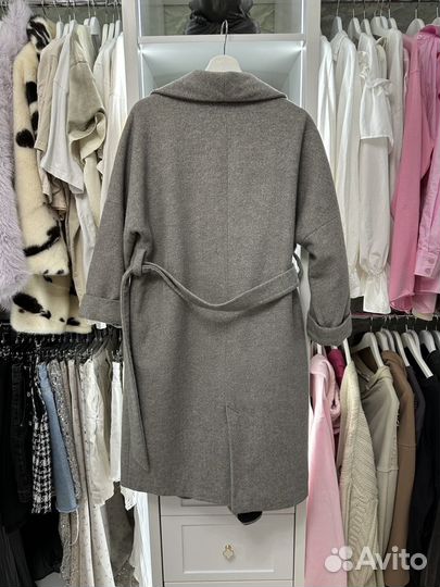 Пальто халат женское Zara 100% шерсть