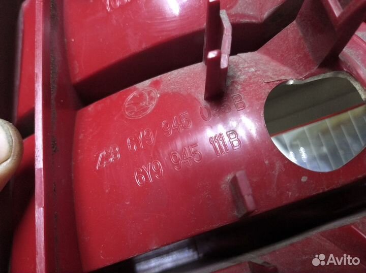 Фонарь задний левый Skoda Fabia 2000-2007