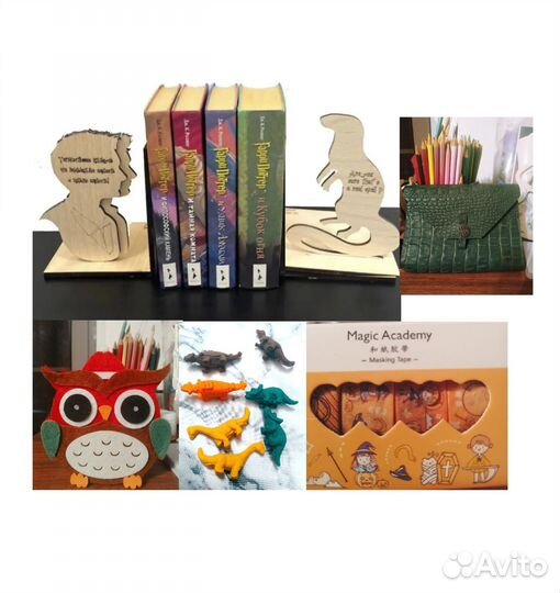 Держатели книг Гарри Поттер, братья Уизли,резинки