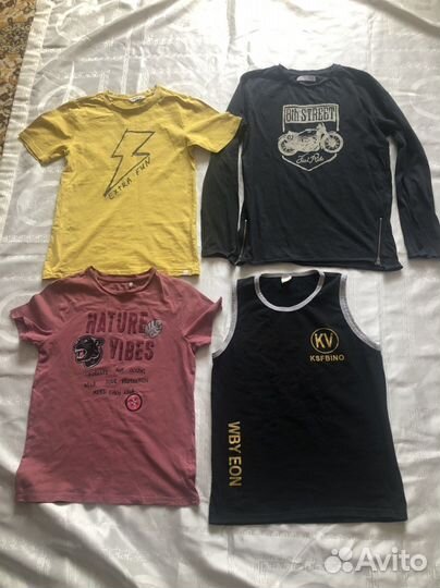 Футболки пакетом на мальчика рост 140-152 см
