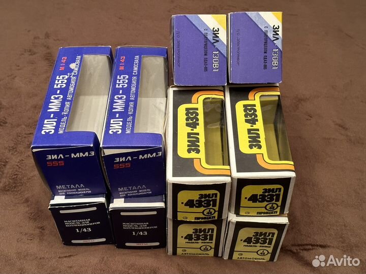 Коробки для грузовых моделей СССР 1:43 ЗИЛ