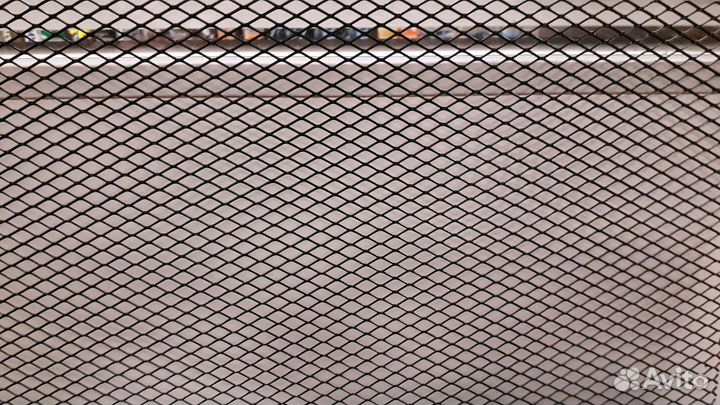 Сетка декоративная черная,1000х250мм, ячейка ромб