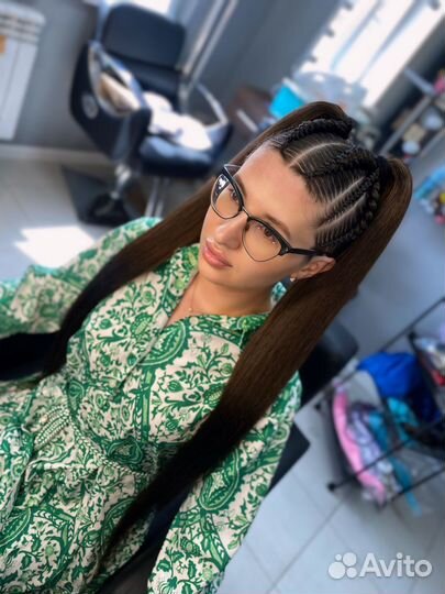 Прическа Брейды в хвост