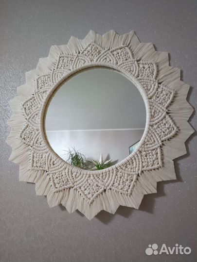 Зеркало макраме