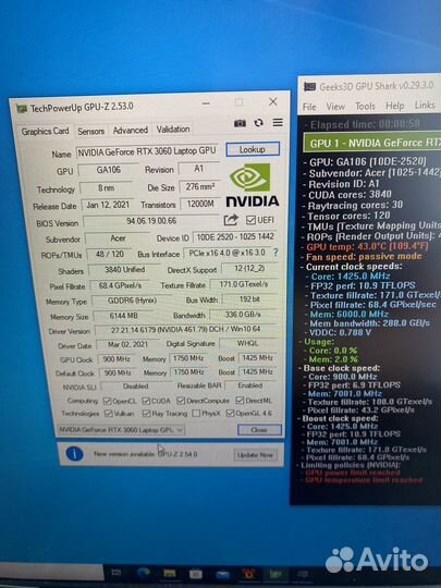 Игровой ноутбук acer nitro 5 3060