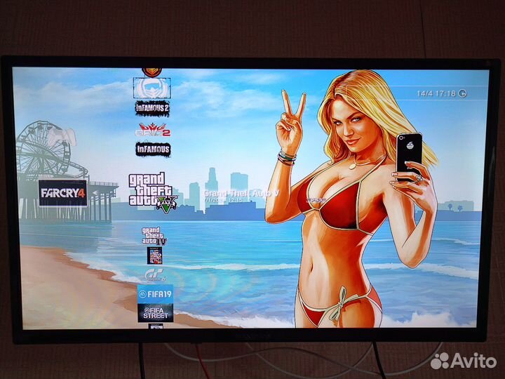 Sony PS3 slim 1 tb прошит hen+60 игр