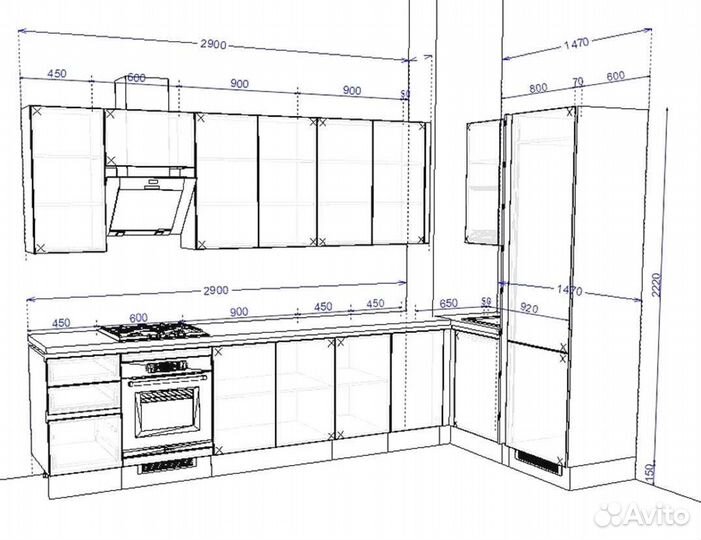 Качественный кухонный гарнитур