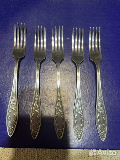 Мельхиор винтаж ложки столовые, вилки, ножи СССР