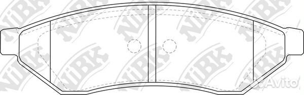 Колод. торм. диск. NiBK PN0375 PN0375 NiBK