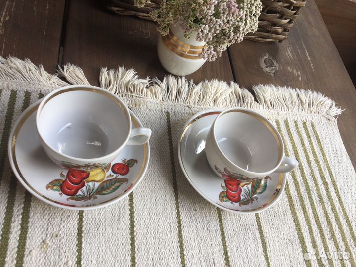 Чайная пара фарфор СССР