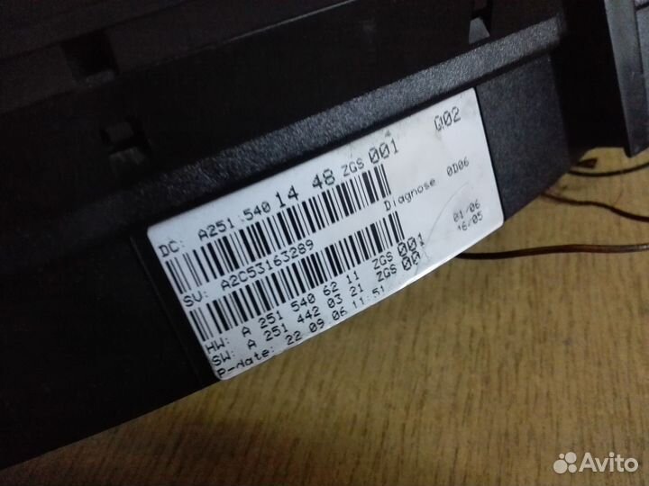 Щиток приборов Mercedes W164 W251 ML63 AMG