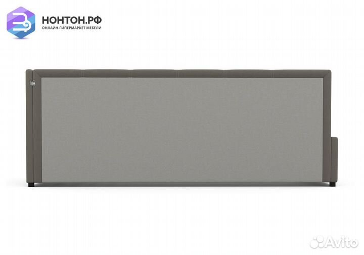 Софа Квадро микровелюр серый