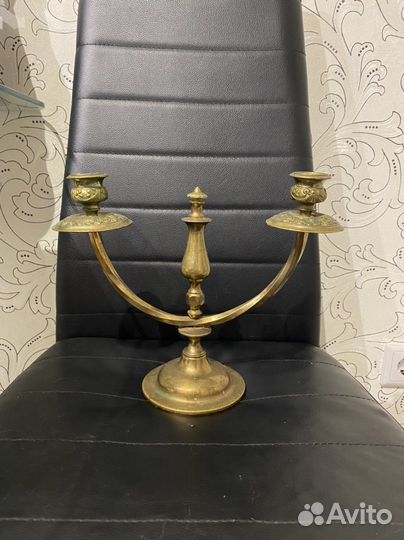 Бронзовый подсвечник СССР парный