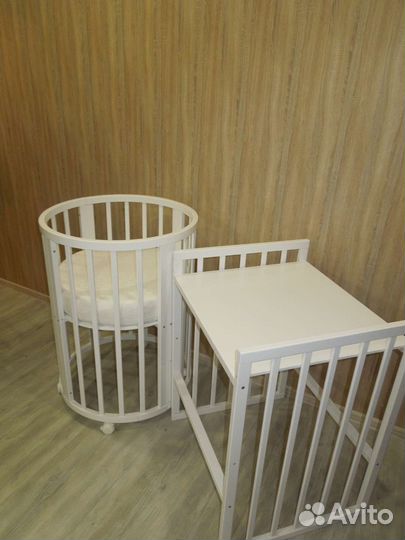 Детская кроватка 7в1 Новая Белая