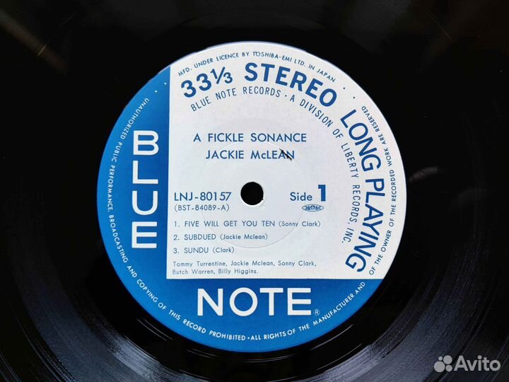 Jackie McLean – A Fickle Sonance – 1st Japan 1977