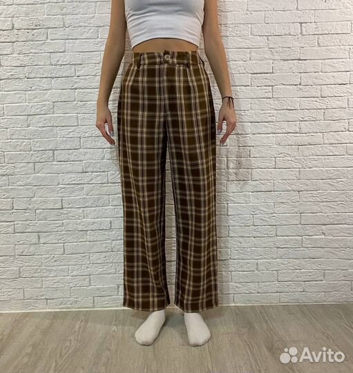 Брюки клетчатые shein