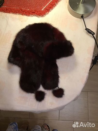 Шапка женская из меха норки