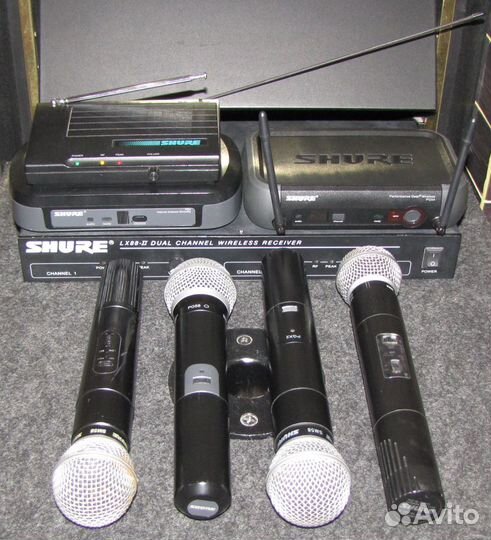Микрофоны вокальные Shure SM58 PG58 4шт Радио Pro