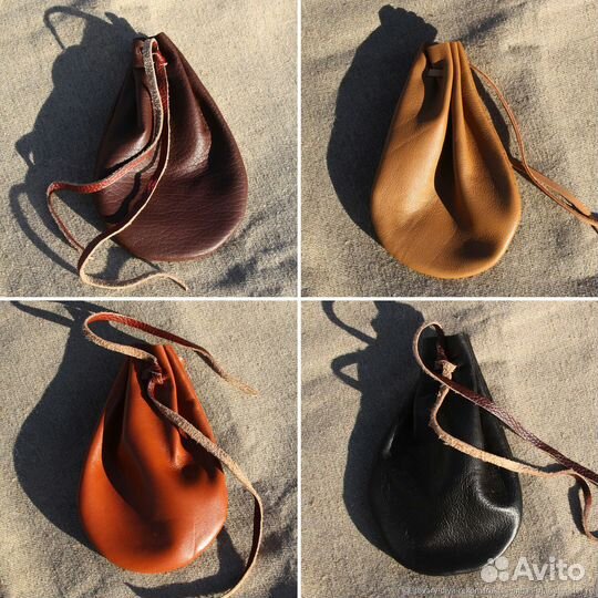 Кисет из натуральной кожи