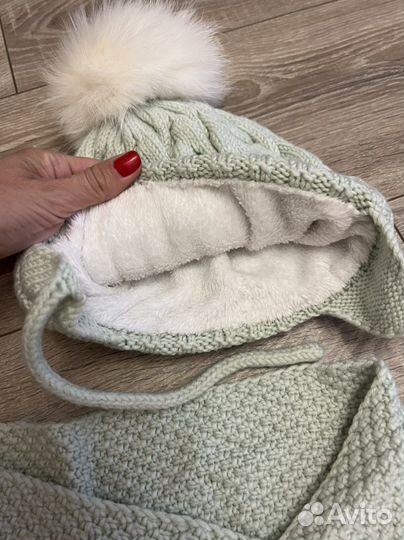 Комплект шапка, шарф
